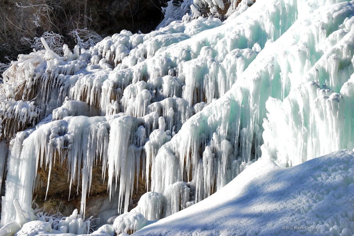 Красноярск Frozen Waterfall