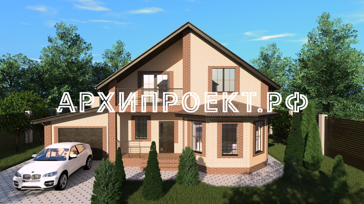 Главный фасад проекта №41. От АРХИПРОЕКТ.РФ