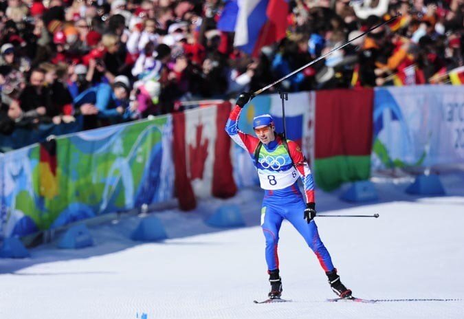 21.02.2010. Мужчины. Масс-старт. Победа Евгения Устюгова.