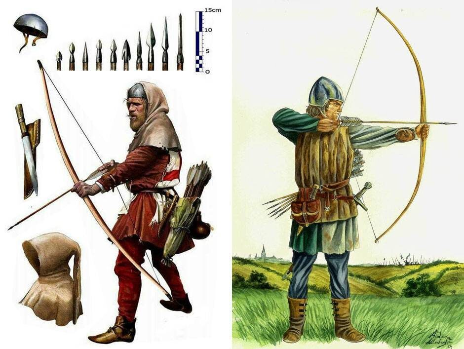 Примерно так выглядели английские бомж.. лучники