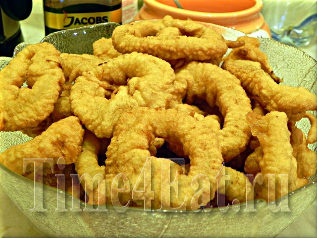 Кальмары в кляре