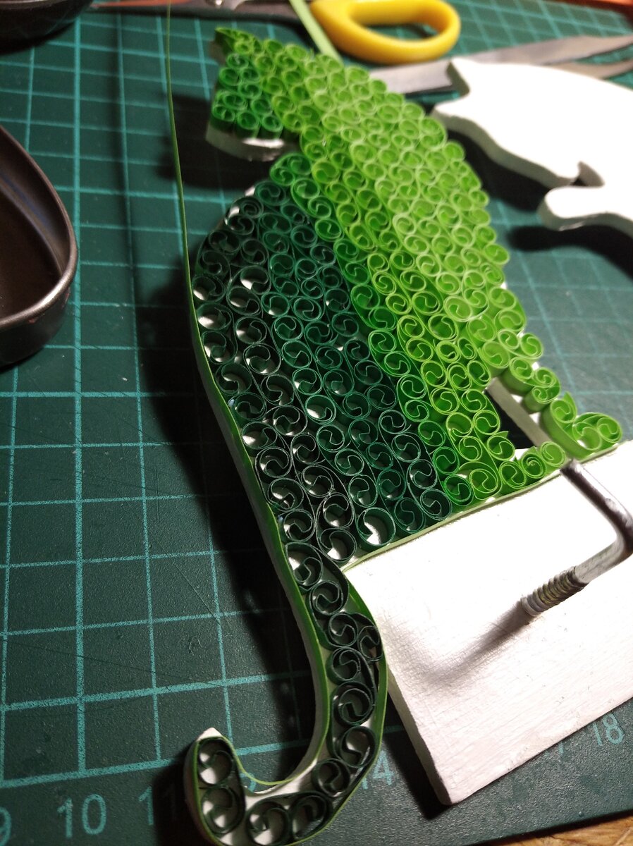 Делаю контур для кошки