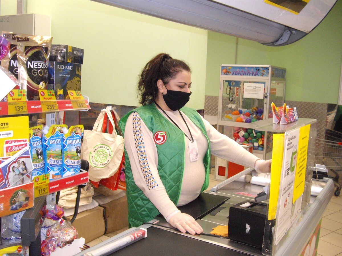 Кассир в Пятёрочке