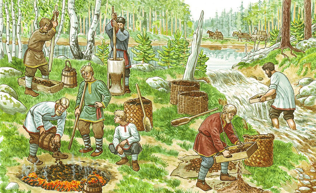 Скотоводство ремесло. Древнеславянское поселение Николай Фомин иллюстрации. Древняя Русь славяне земледелие. Ремесленничество древней Руси. Ремесленники славяне древние славяне