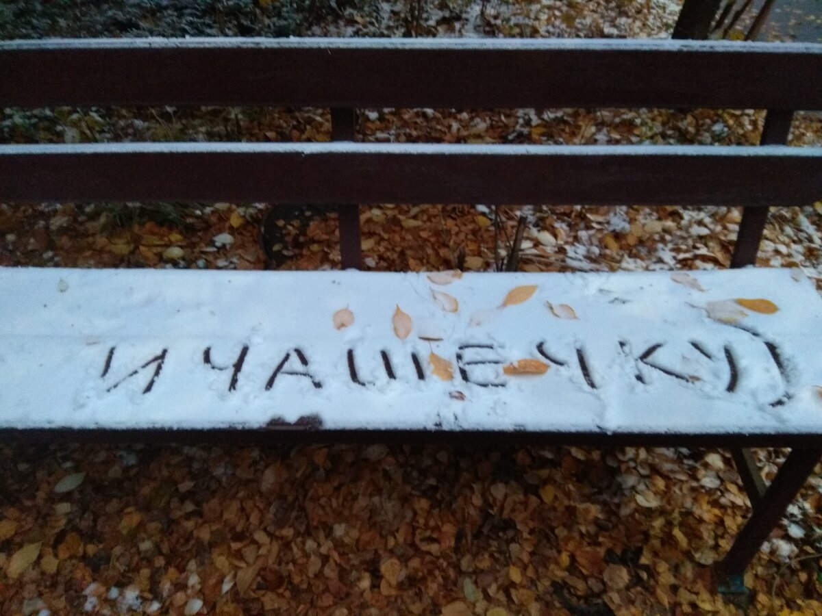 Первый снег.
