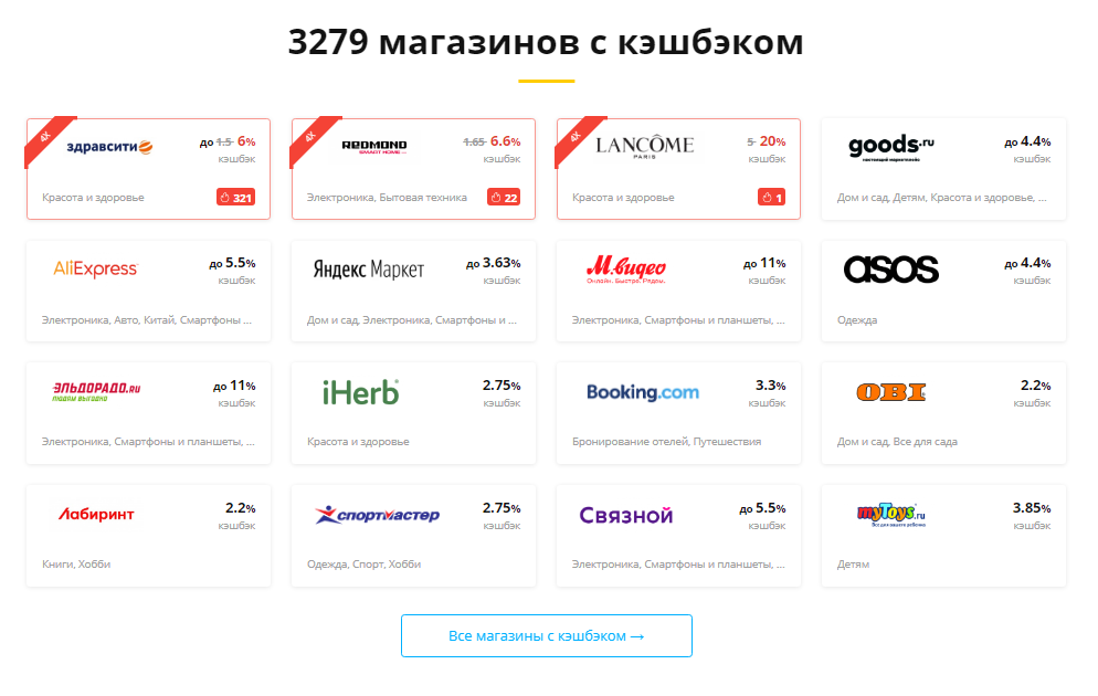 Магазины ...