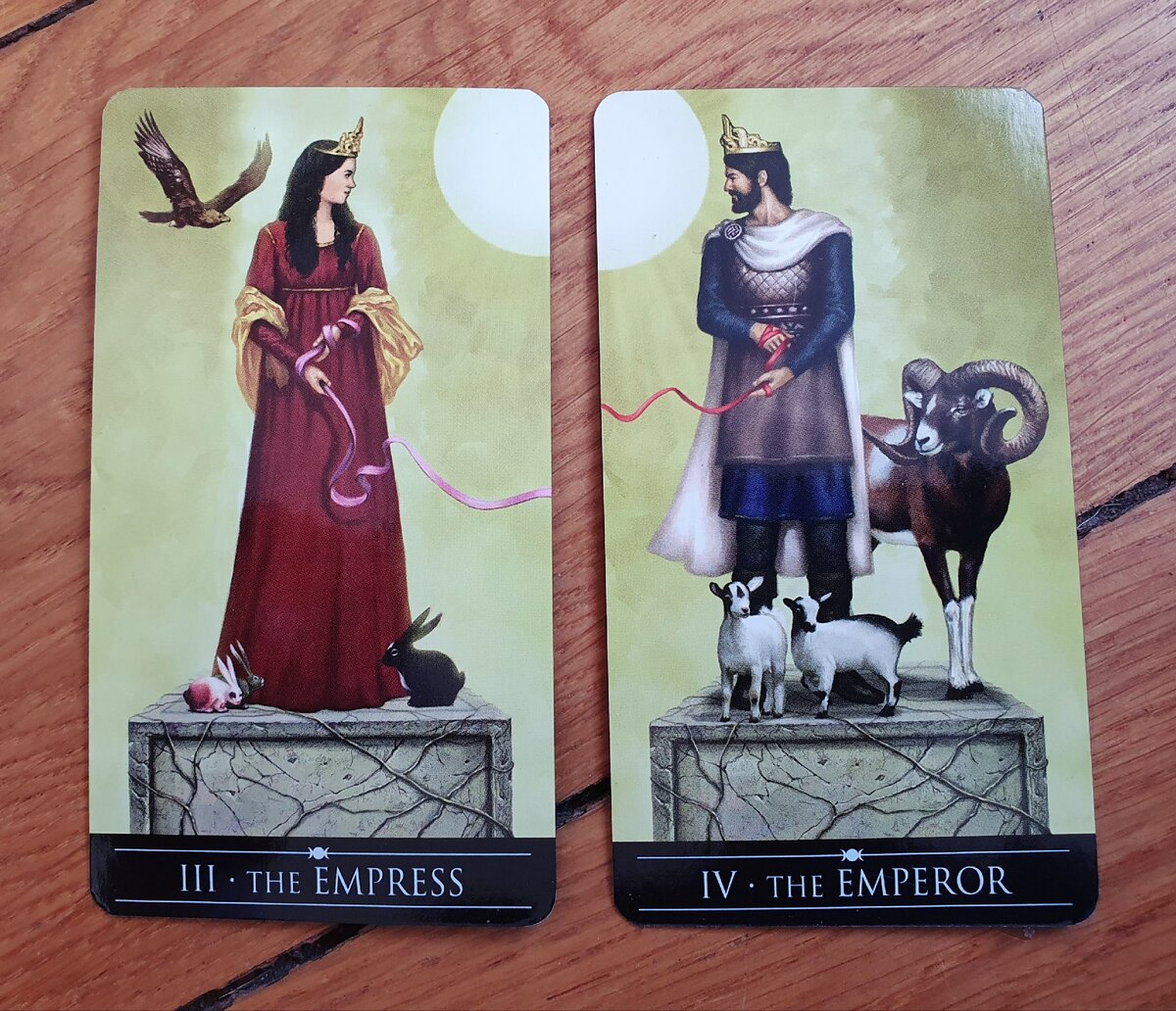 Императрица, Император - Silver witchcraft tarot (фото моё)