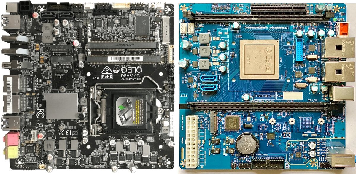 Материнские платы первого и второго контура DP310T и TF307-MB-S-C./ Источник фото: Яндекс.Картинки