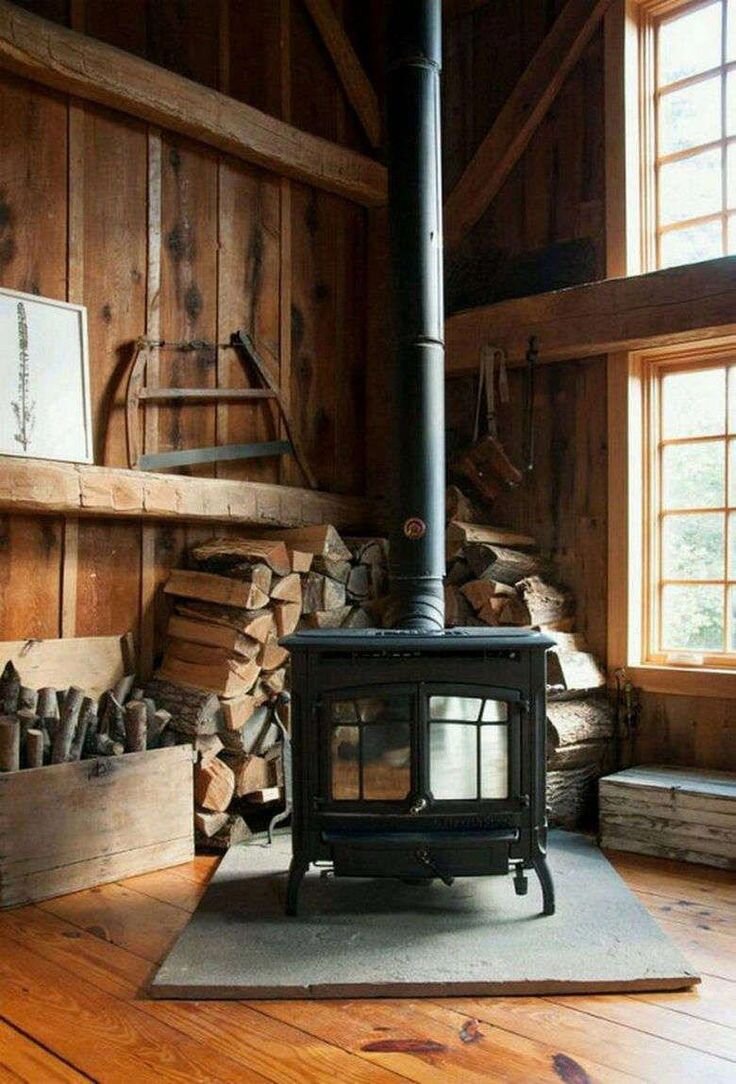 печь камин jotul f3 в интерьере