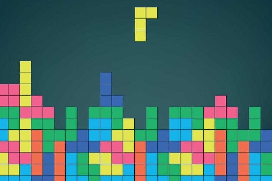 Изображение игры в тетрис