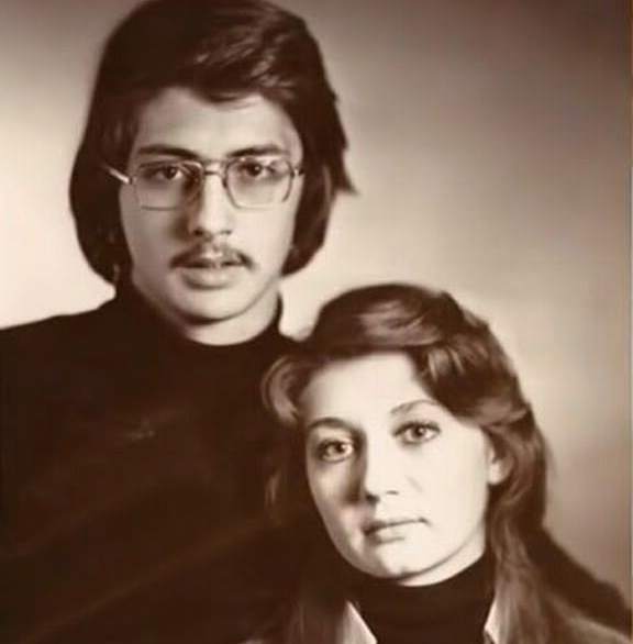 Леонид Мясников с женой Натальей в молодости