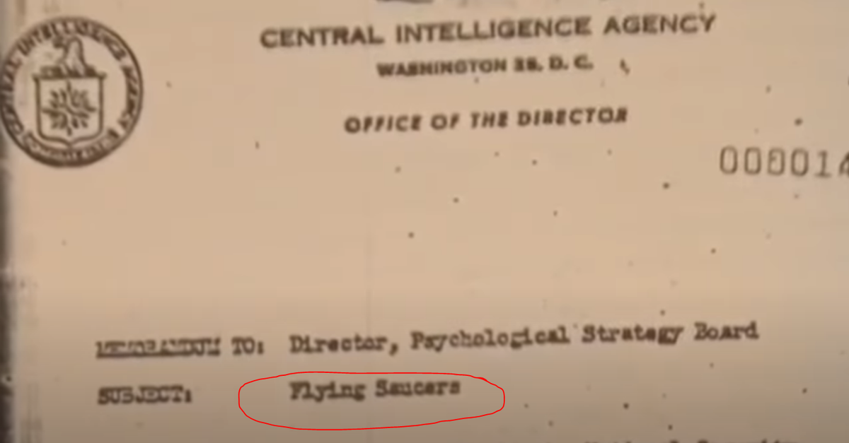 Документ о летающих тарелках Изображение взято из открытого источника 