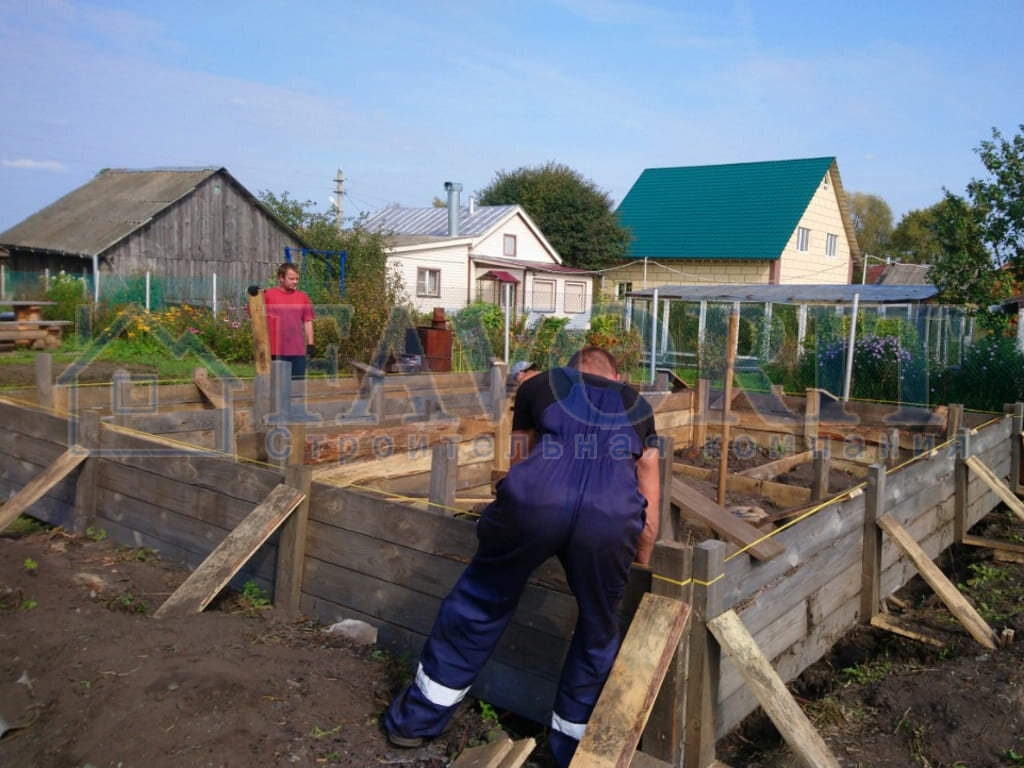 Сборка опалубки завершена.