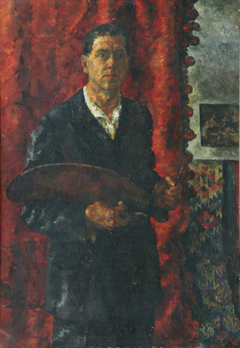 В. Рождественский. Автопортрет. 1924.