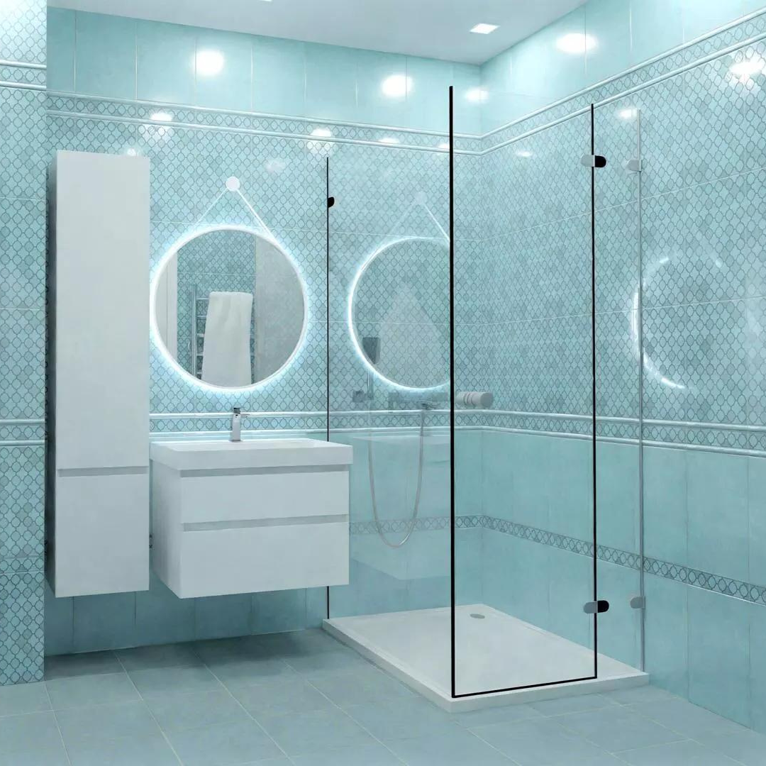 KERAMA MARAZZI | коллекция плитки ФОСКАРИ, тумба с раковиной и пенал CUBO 