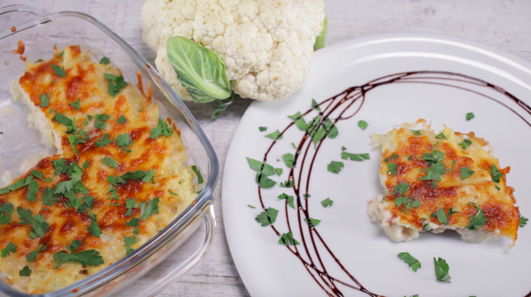 Запеканка из цветной капусты под соусом бешамель: видео и пошаговый фото рецепт