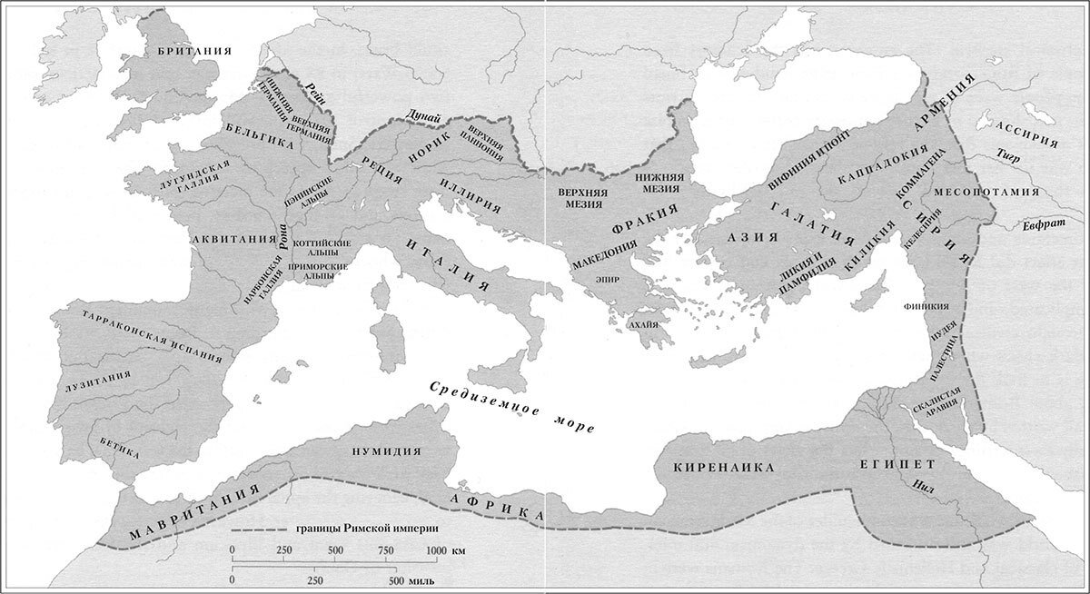 Римская империя при августе карта