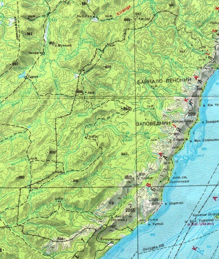Байкало ленский заповедник карта