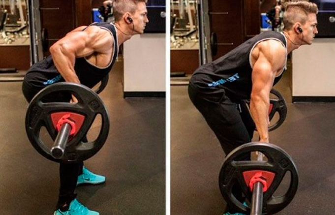 Тяга в наклоне к поясу