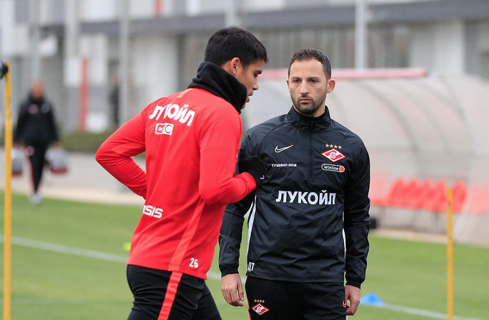Доменико Тедеско на тренировке. Фото Александра Ступникова/spartak.com