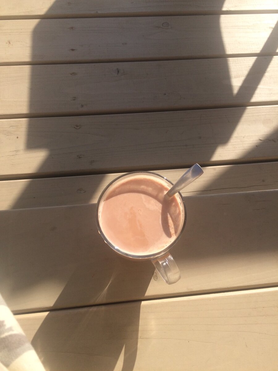 Люблю попить какао на веранде