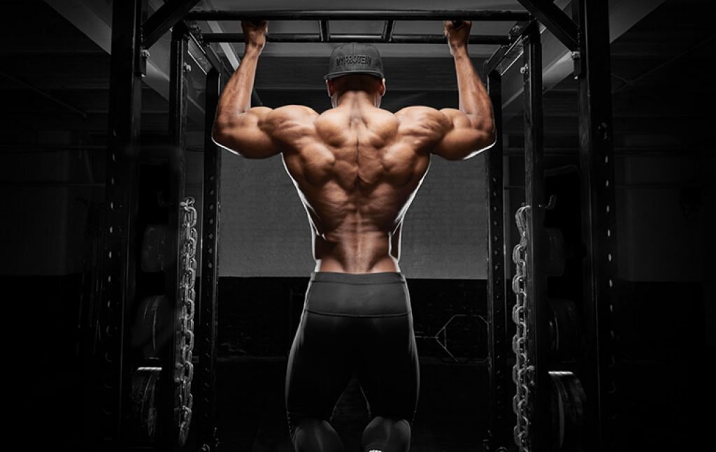 Накаченная спина.