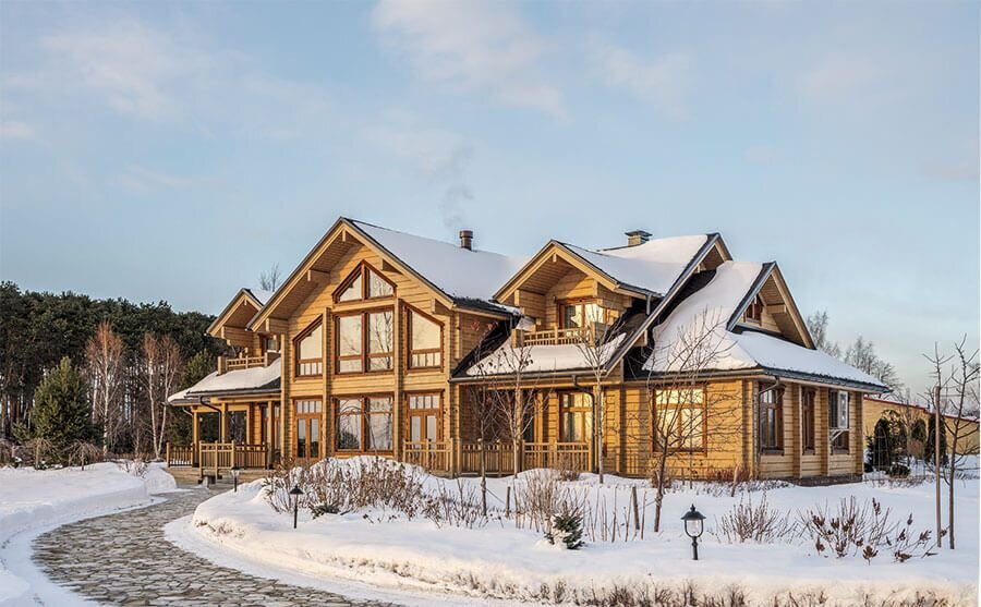 "Концепция единства"                         Загородный дом из клееного бруса