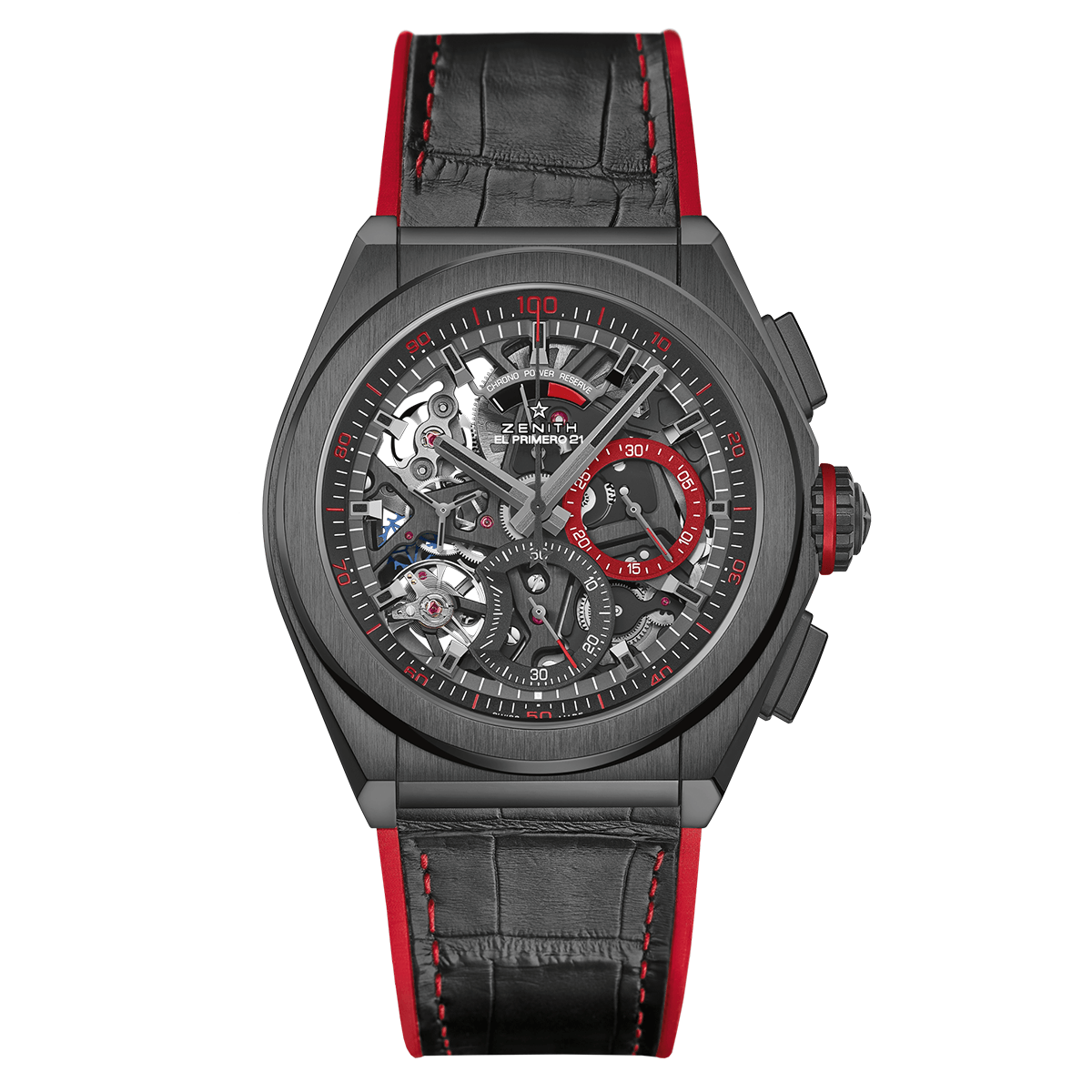 Zenith Defy El Primero 21 Russia Edition на кожаном ремешке