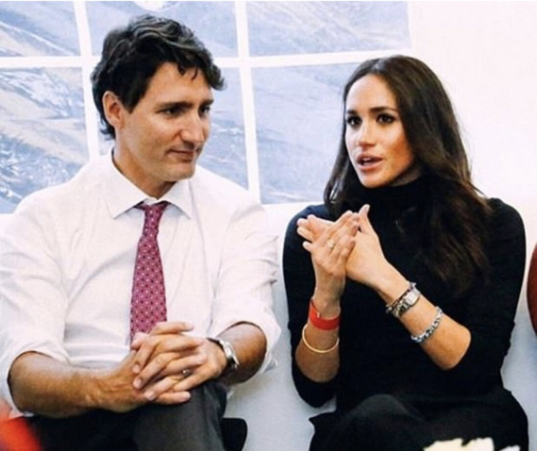 Меган и премьер-министр Канады Джастин Трюдо