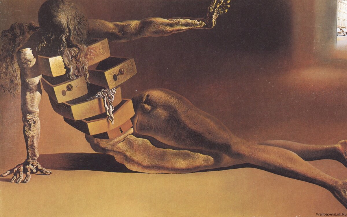 1936. Сальвадор Дали, "Человекообразный комод", Художественное собрание земли Северный Рейн-Вестфалия, Дюссельдорф