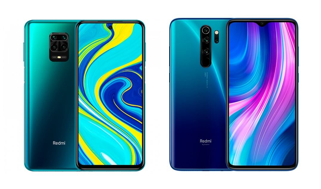 Redmi Note 9 Pro - слева, Note 8 Pro - справа