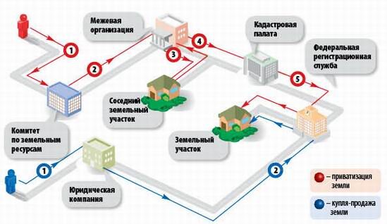 Получив кадастровый паспорт земельного участка, следует обратиться в регистрационную службу, предоставить им все полученные документы в двух экземплярах. 
Алгоритм получения свидетельства на землю может содержать различное число действий