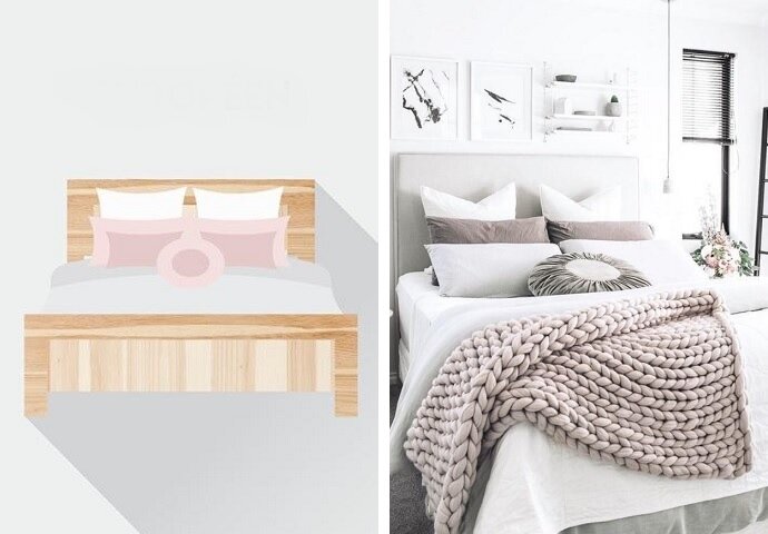 Как менять убранство Вашей кровати каждый день, тратя при этом 1 минуту и 0 рублей. 6 дизайнерских идей