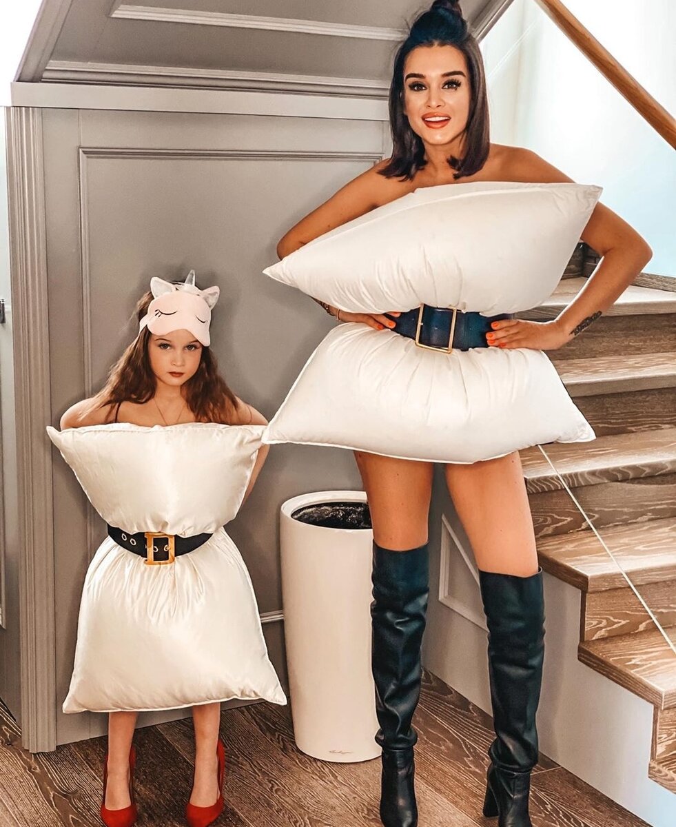 Фотография на странице у Ксении Бородиной с дочкой