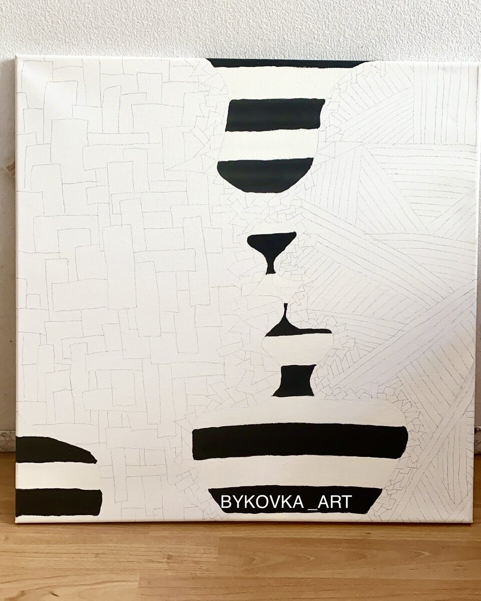 На фото видно, что использовала простой карандаш, о чем потом пожалела.