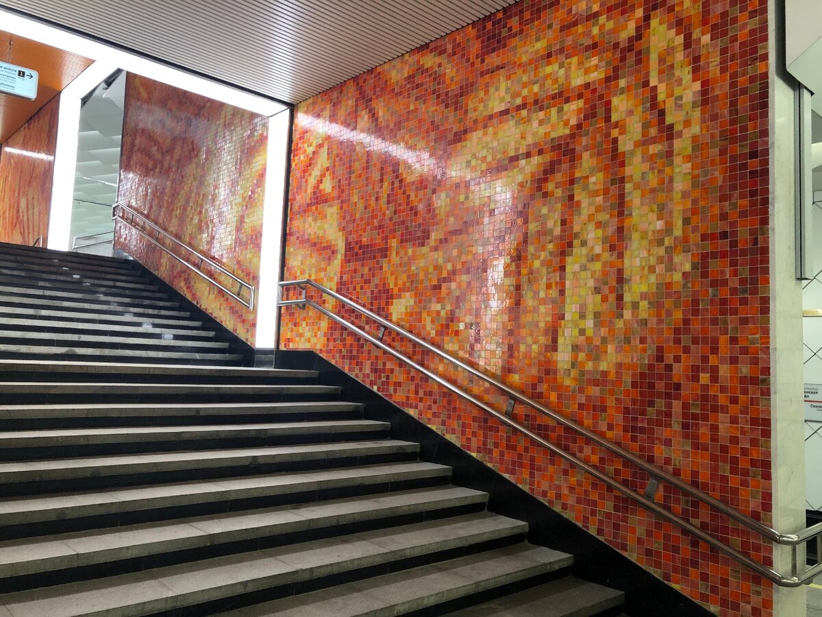 Ольховая станция метро мозаика