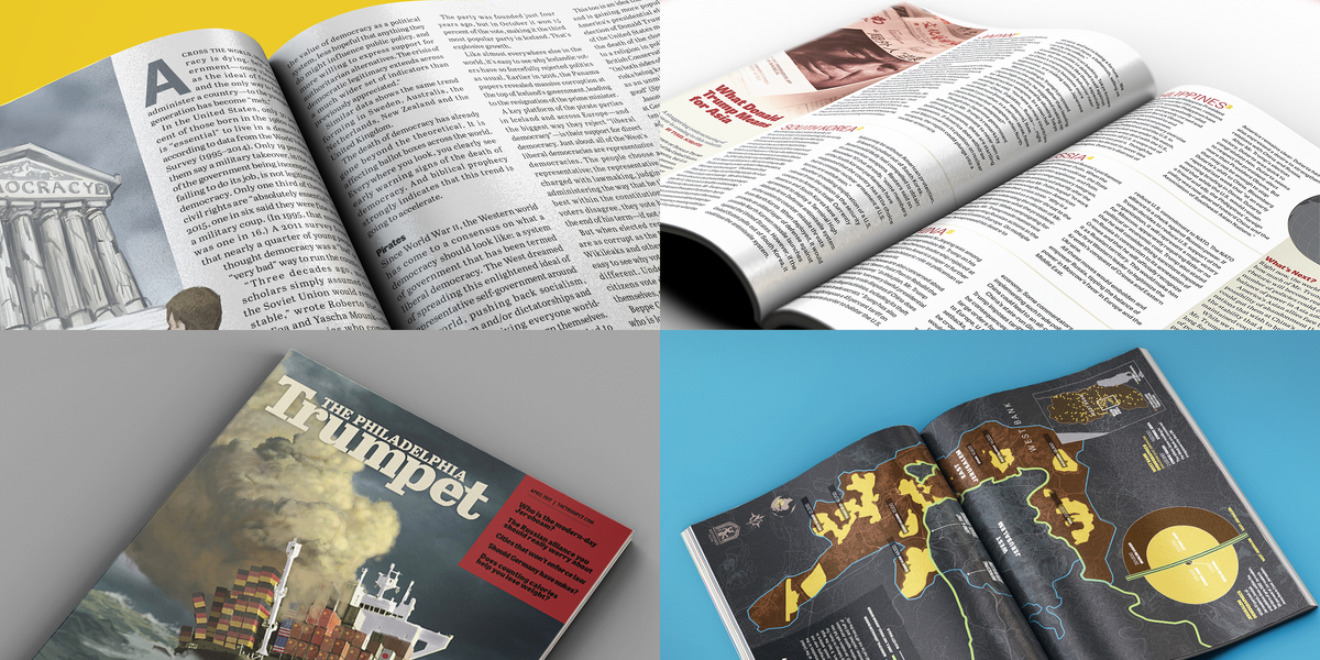 The Trumpet выпускает газеты и журналы, а также освещает новости в сети.