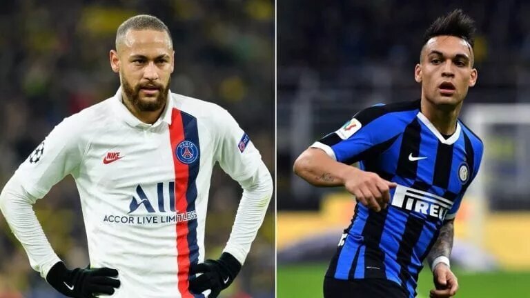 Неймар и Лаутаро Мартинес