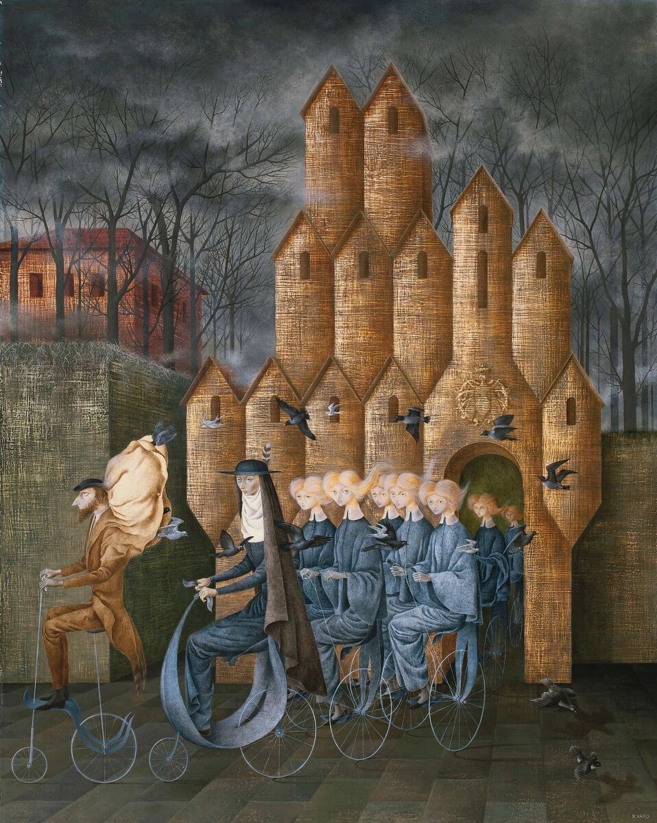 К башне. Ремедиос Варо. 1960, 123×100 см