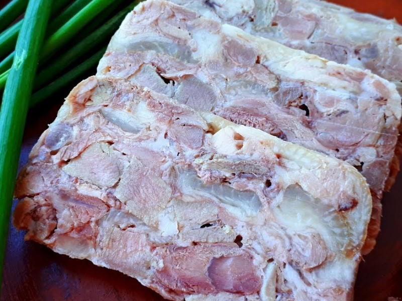 Рецепт: Мясо прессованное | из свиной головы!