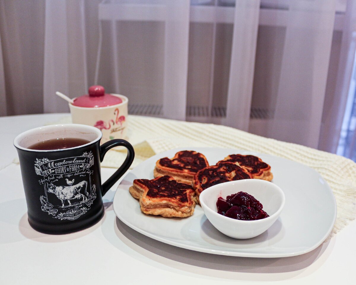 Сырники с яблоком, корицей и шоколадом