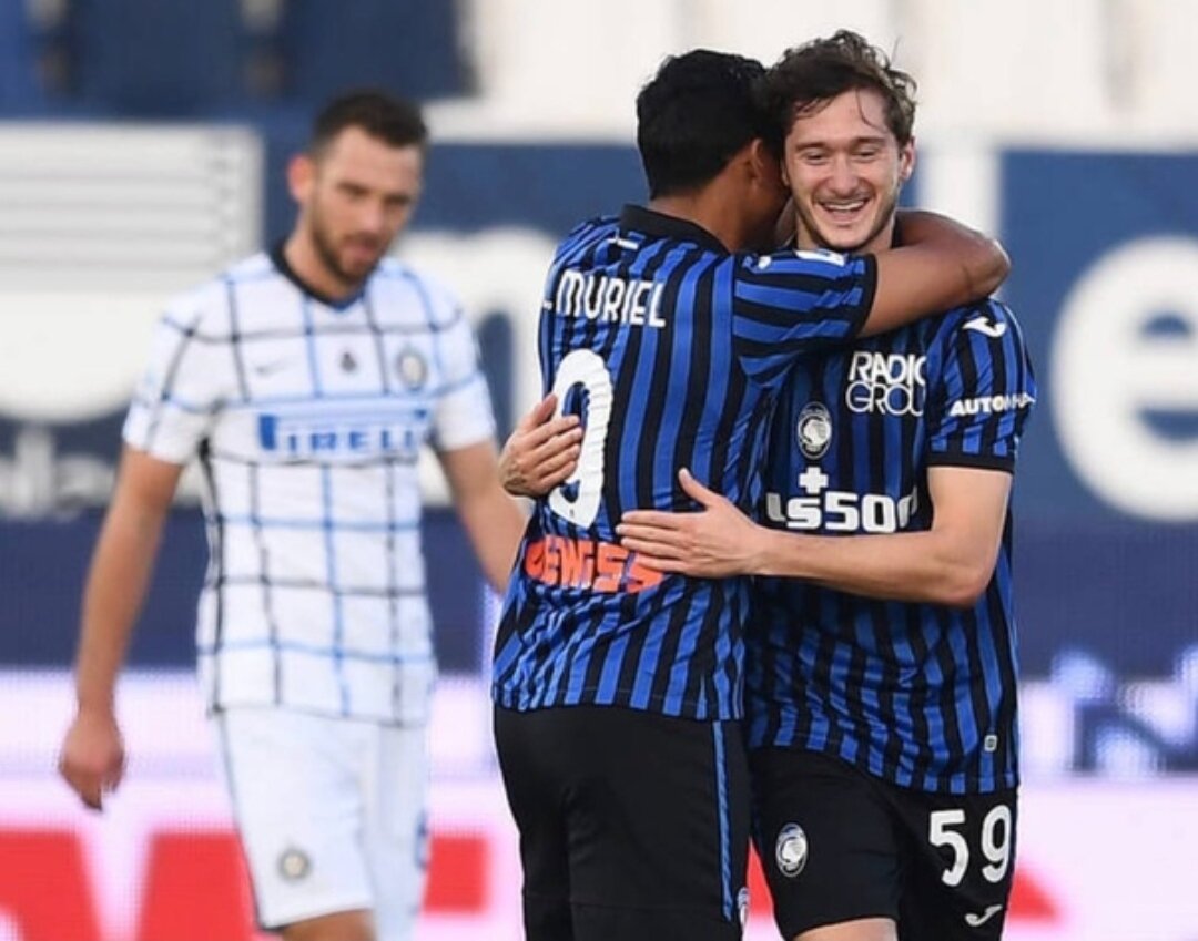 Миранчук празднует дебютный гол в Серии А.