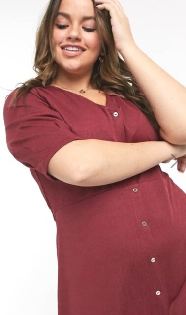 Бордовое платье для полных женщин