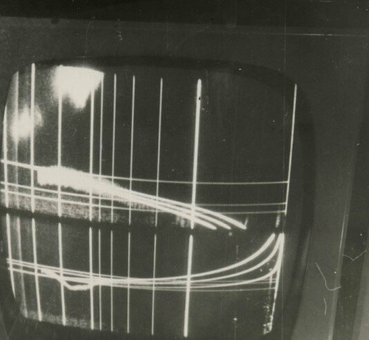 Фотоснимок захода ВС с экрана посадочного радиолокатора РП-3Г