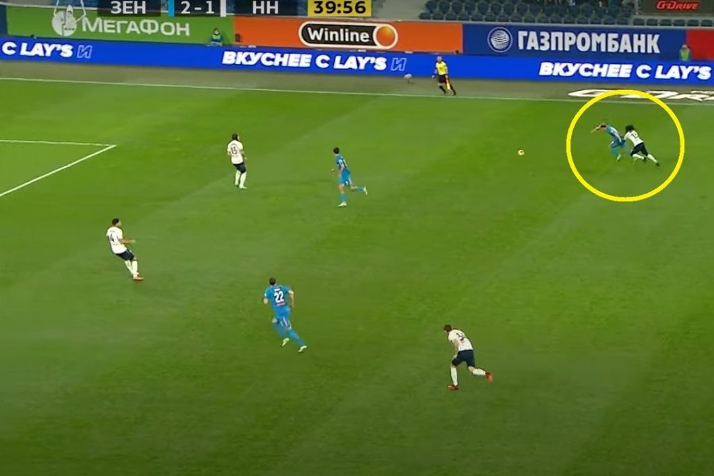 Скриншот с трансляции matchtv.ru