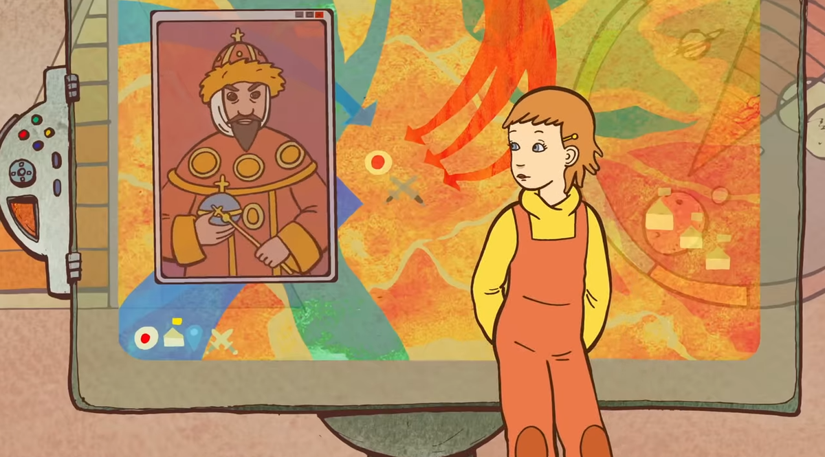 Алиса и Иван Грозный... По-моему, получилось "средне" (с) Кадр из мультфильма