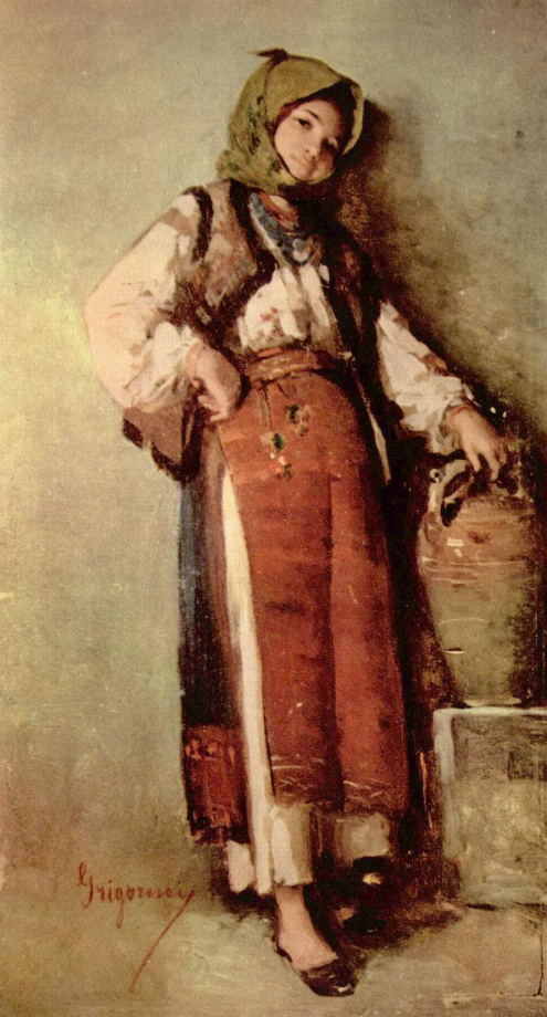 Николае Григореску Йон. Крестьянка с кувшином