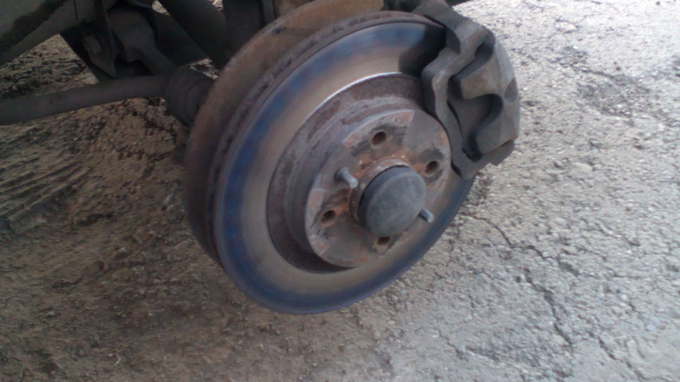 Перегретый тормозной диск