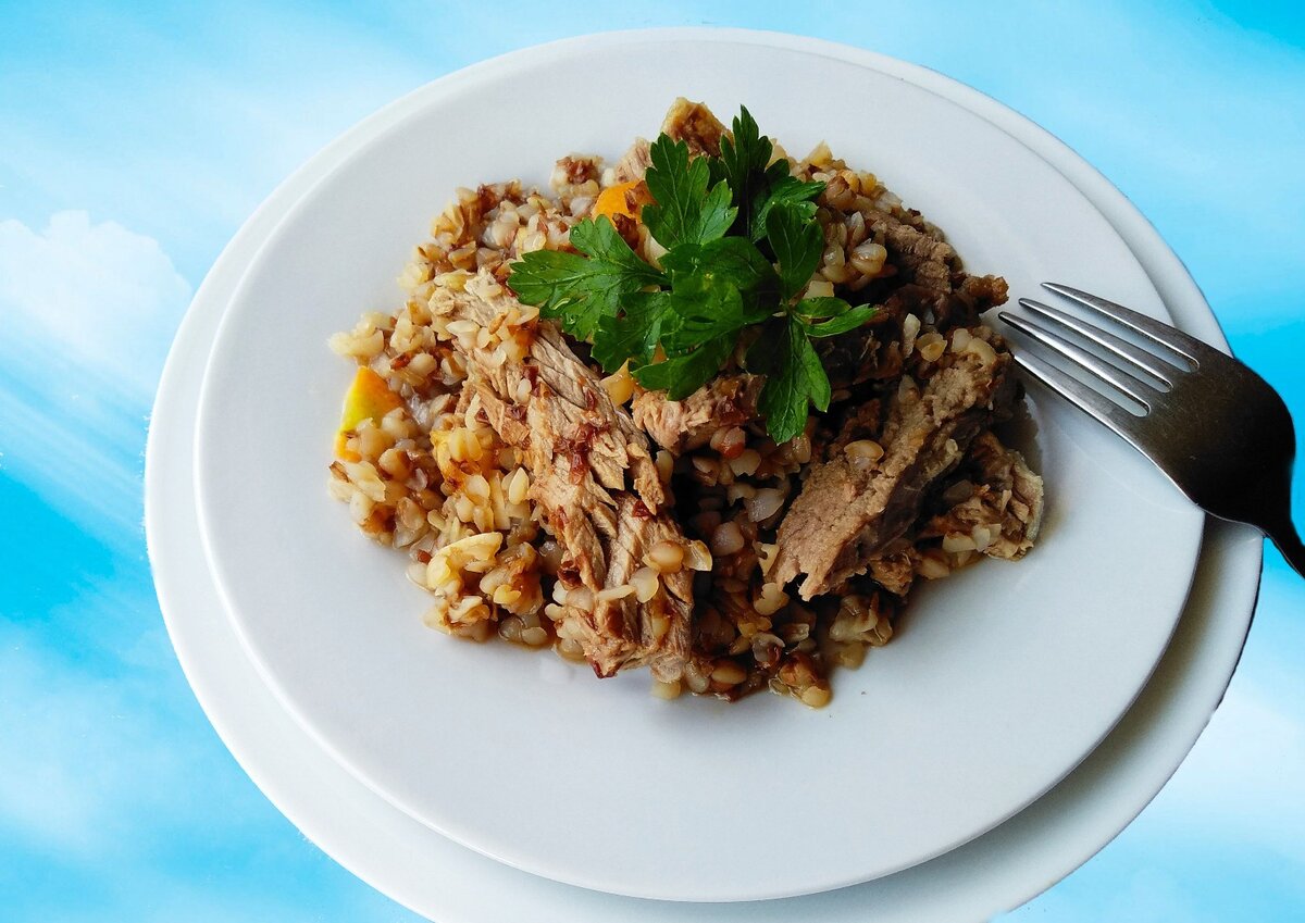 гречка с мясом