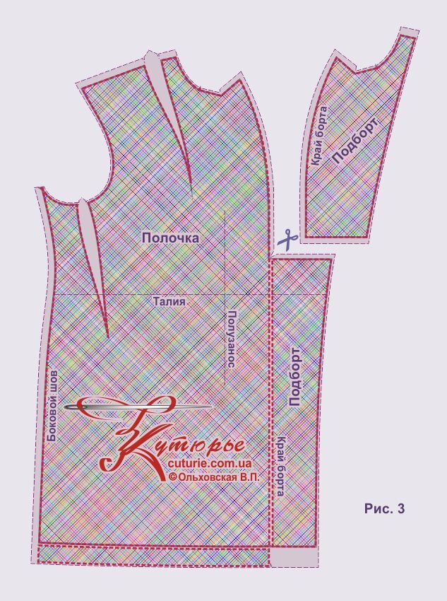 Существует и другой вариант раскроя подборта